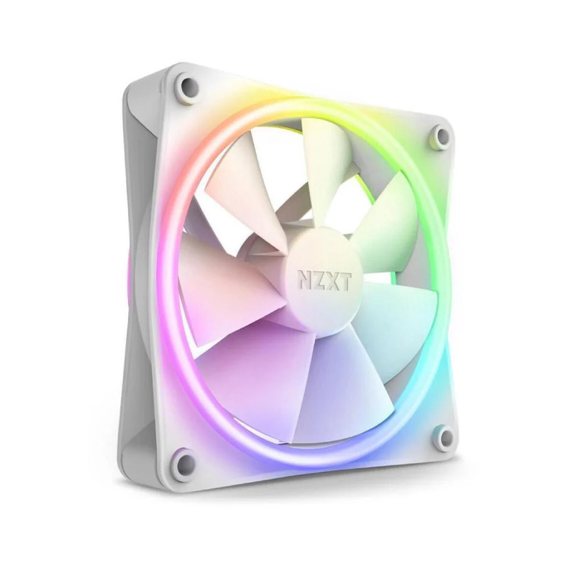 NZXT  F120 RGB DUO Fan - White - مروحة تبريد